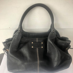 Kate Spade Black Leather Hobo Bag Purse